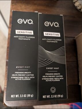 evo Sensitive Sweet Mint Toothpaste - Black Packaging 2 Pack
